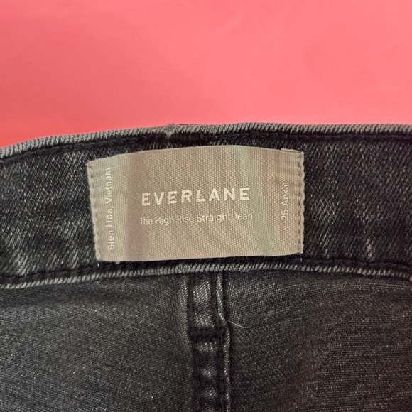 Everlane the High Rise Straight Jean size 25 ankle - Picture 4 of 4